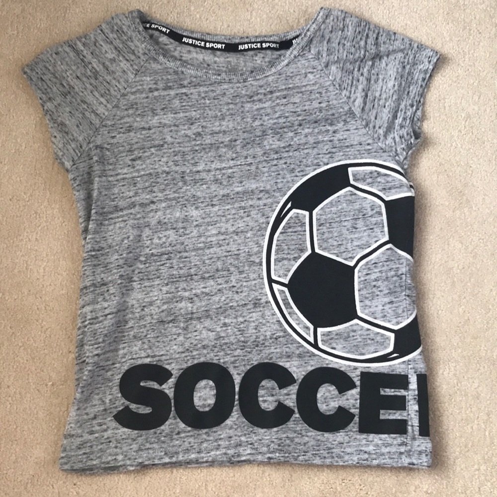 Justice soccer tee